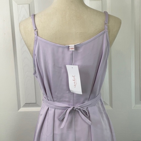 Isabel Maternity Ingrid+ Isabel Lavender Polyester Adjustable Strap Dress Size L - Picture 8 of 10